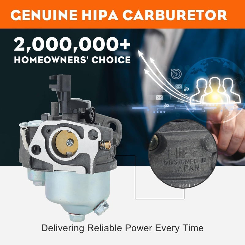 HIPA GX160 Carburetor for HONDA GX200 GX 160 5.5 HP 6.5 HP Engine WP30X Water Pump Pressure Washer with Fuel Filter Tune Up Kit - Image 5